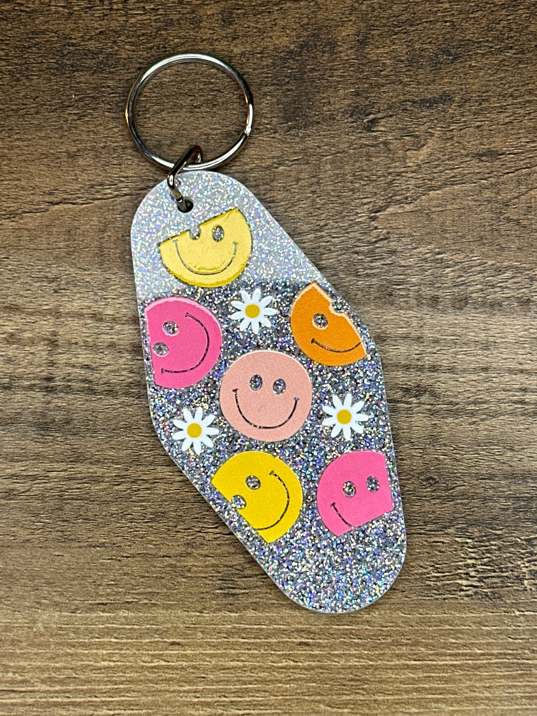 Smile Flowers Hotel Keychain