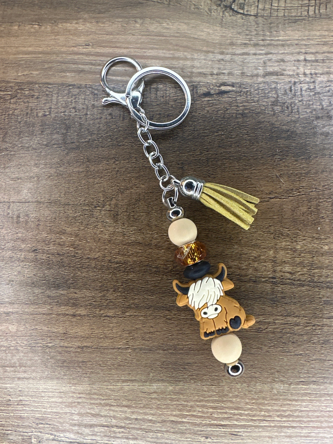 Highland Cow Keychain